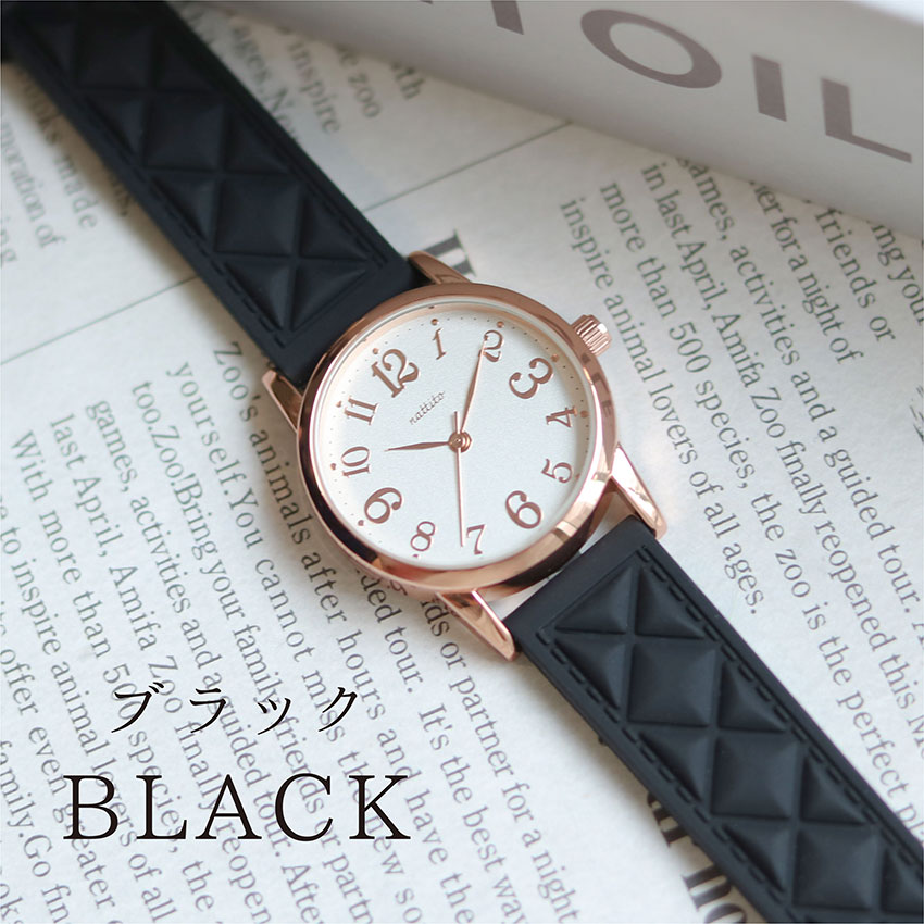 腕時計 レディース シリコンベルト ロキ キルティング風　くすみカラー  見やすい ビジネス  通学 トレンド プレゼント 可愛い プチプラ フィールドワーク | field work | 05