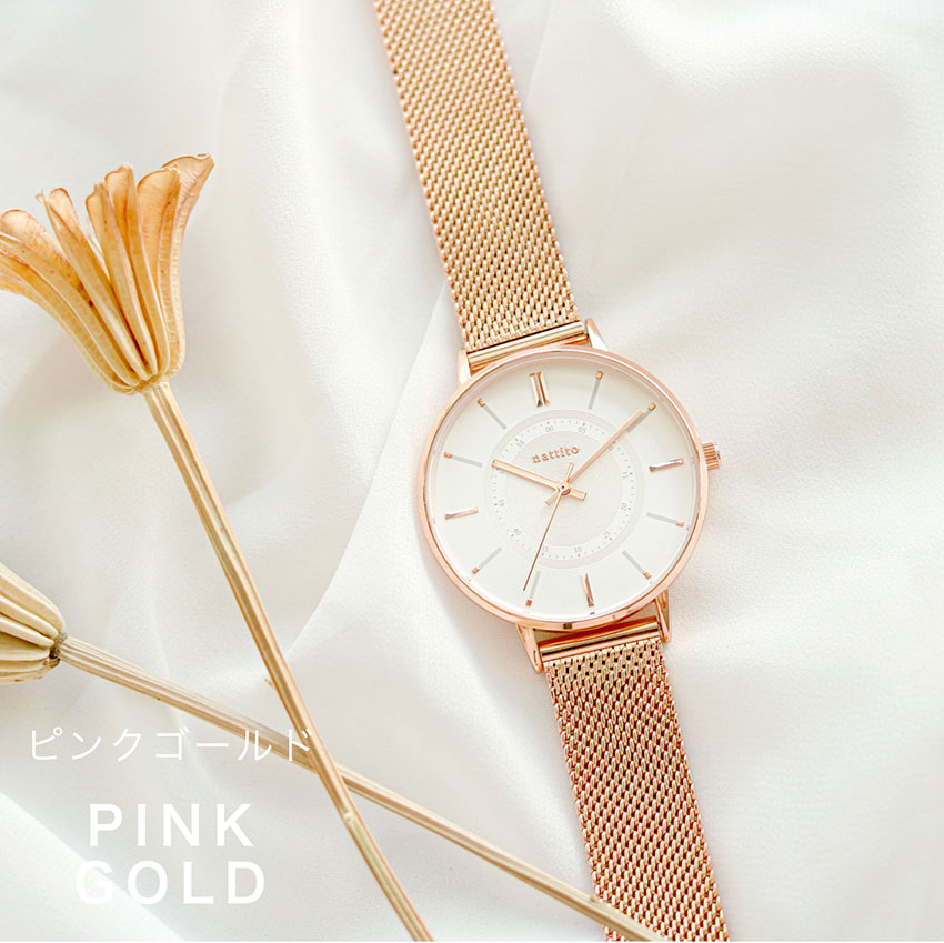 腕時計 レディース メッシュベルト 大きめ ユニッシュ 高見え 着脱簡単 使いやすい 高級感 メンズ 男女兼用 仕事用 ビジネス 通勤 通学 フィールドワーク | field work | 02