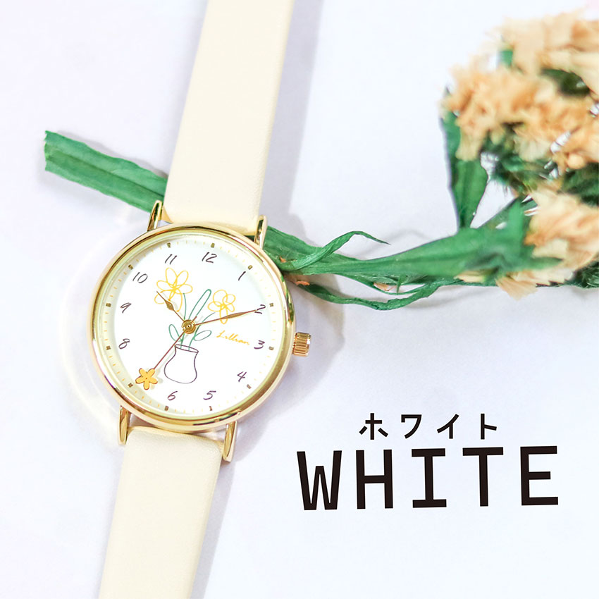 field work（フィールドワーク） 腕時計 レディース 革ベルト フラベ