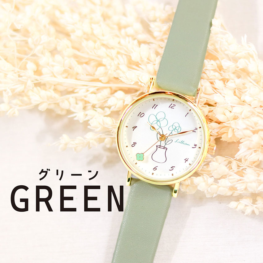 field work（フィールドワーク） 腕時計 レディース 革ベルト フラベ