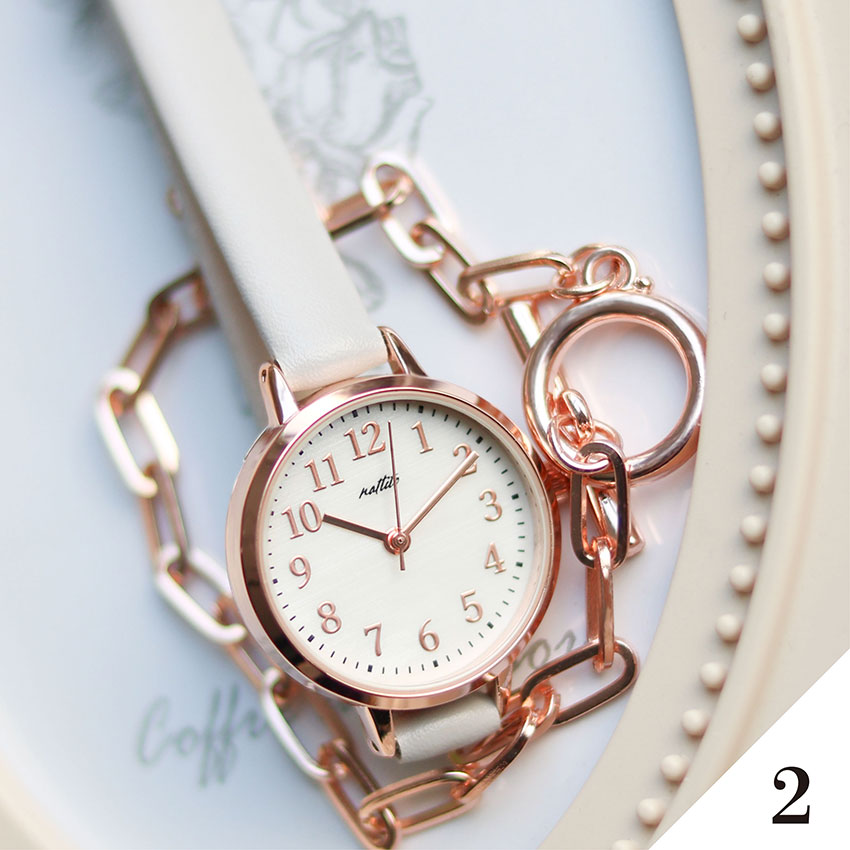 腕時計 レディース 革ベルト アーマ シンプル シェル風 パール風文字盤 かわいい 見やすい 通勤 通学 送料無料 高見え ニュアンスカラー フィールドワーク | field work | 02