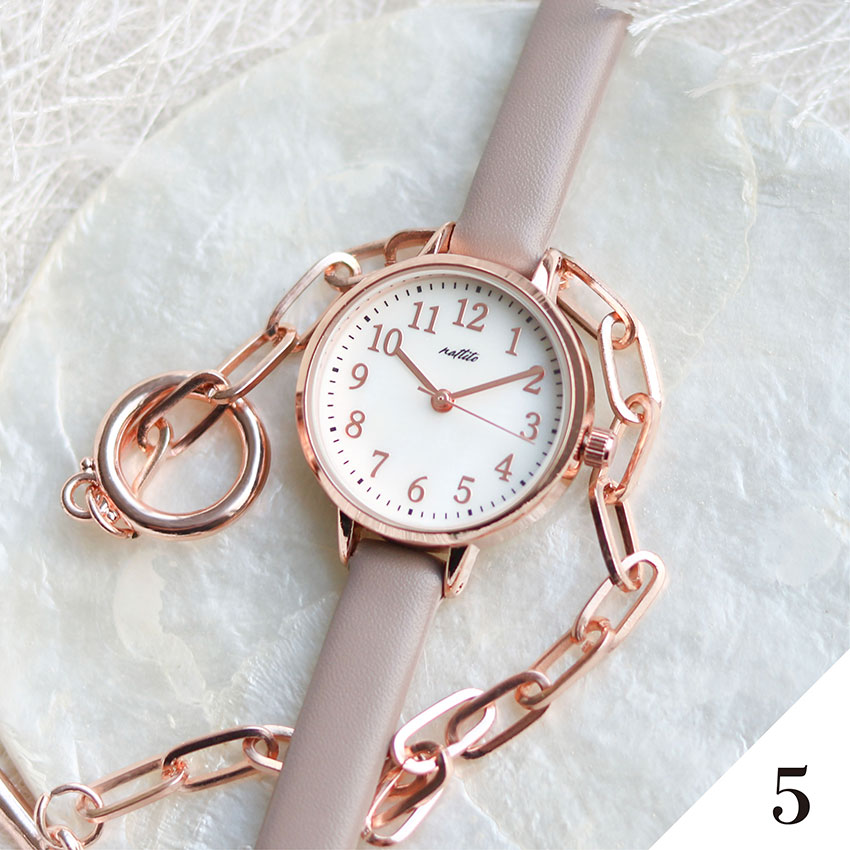 腕時計 レディース 革ベルト アーマ シンプル シェル風 パール風文字盤 かわいい 見やすい 通勤 通学 送料無料 高見え ニュアンスカラー フィールドワーク | field work | 05