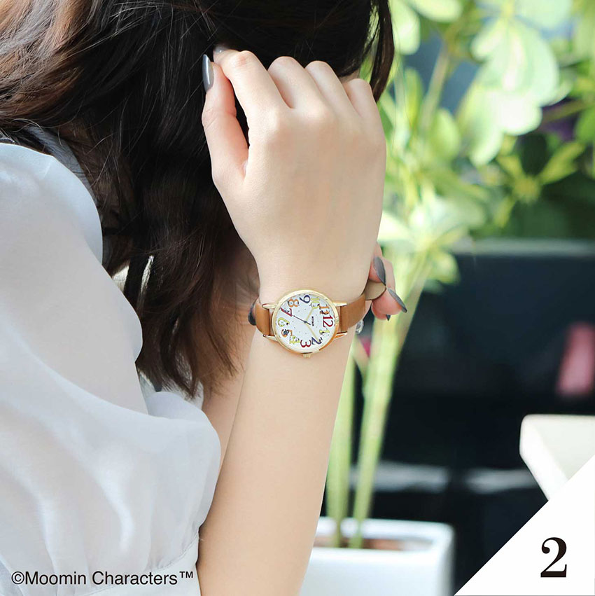 腕時計 レディース  ムーミン リトルミイフェア かわいい ウッド ガラスプリント トレンド プチプラ プレゼント 母の日 通勤 通学 フィールドワーク | field work | 11