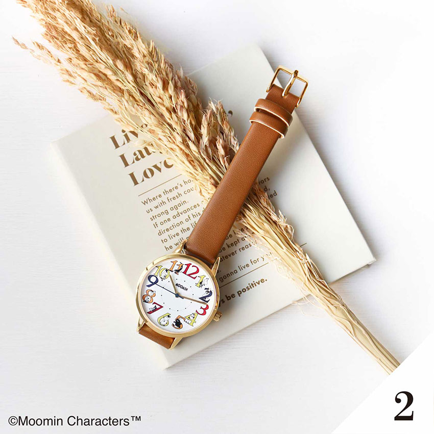 腕時計 レディース  ムーミン リトルミイフェア かわいい ウッド ガラスプリント トレンド プチプラ プレゼント 母の日 通勤 通学 フィールドワーク | field work | 02