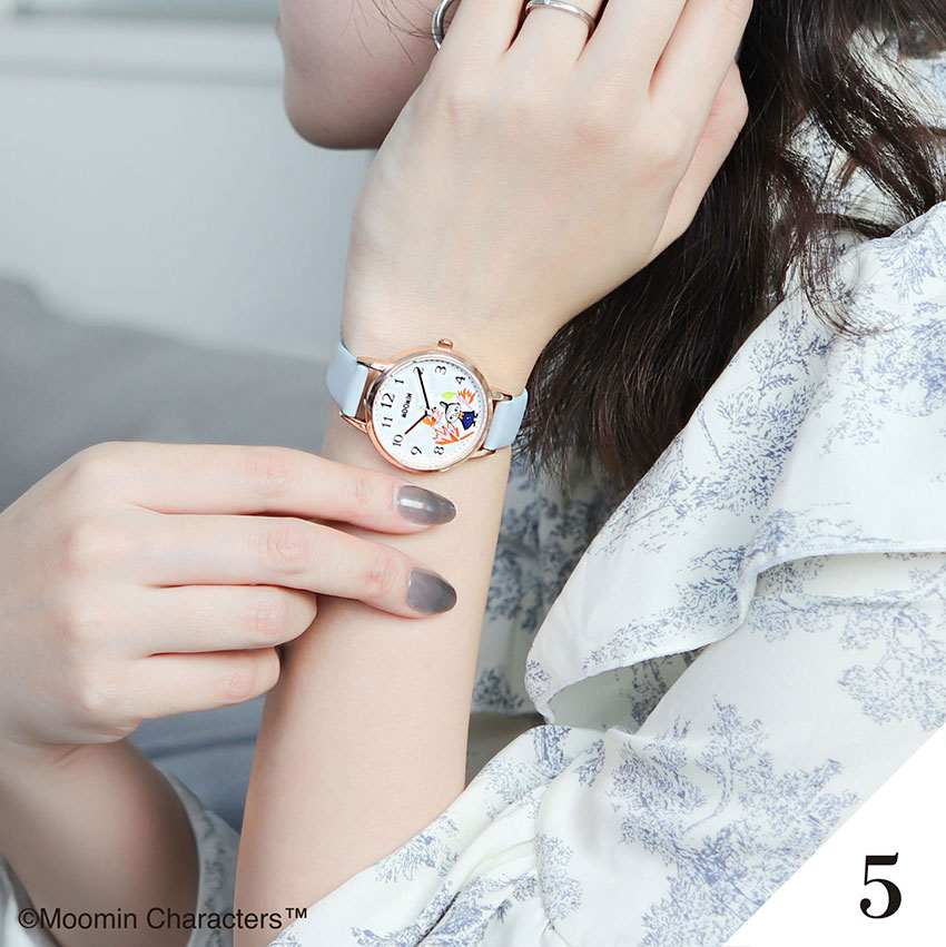 腕時計 レディース  ムーミン リトルミイフェア かわいい ウッド ガラスプリント トレンド プチプラ プレゼント 母の日 通勤 通学 フィールドワーク | field work | 16
