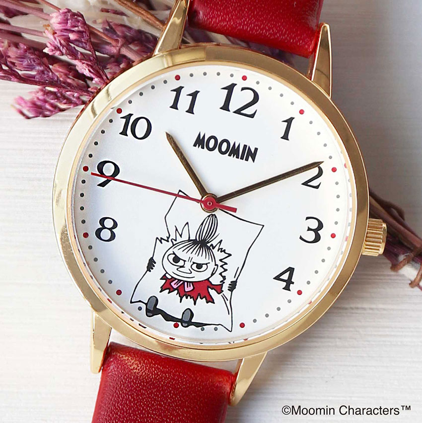 腕時計 レディース  ムーミン リトルミイフェア かわいい ウッド ガラスプリント トレンド プチプラ プレゼント 母の日 通勤 通学 フィールドワーク | field work | 19