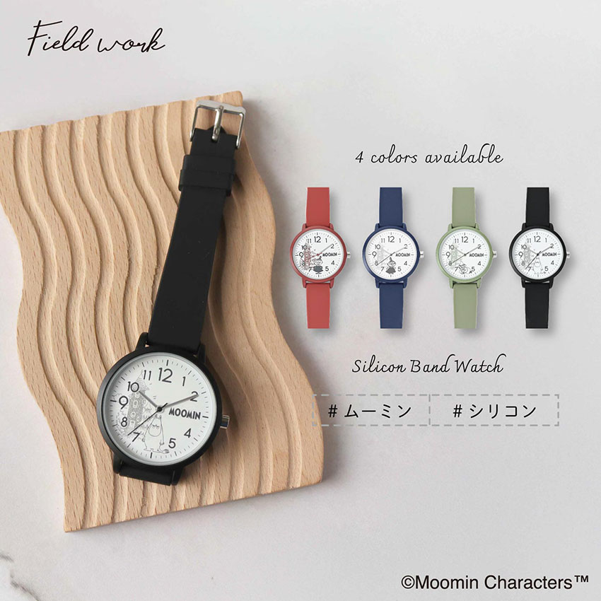 field work（フィールドワーク） 腕時計 レディース シリコンベルト