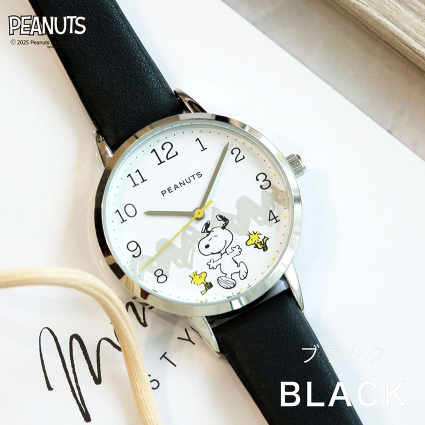 腕時計 レディース 革ベルト PEANUTS スヌーピー オラフ シンプル 大人 カジュアル キッズ ユニセックス ウッドストック フィールドワーク 大きめ カジュアル | field work | 05