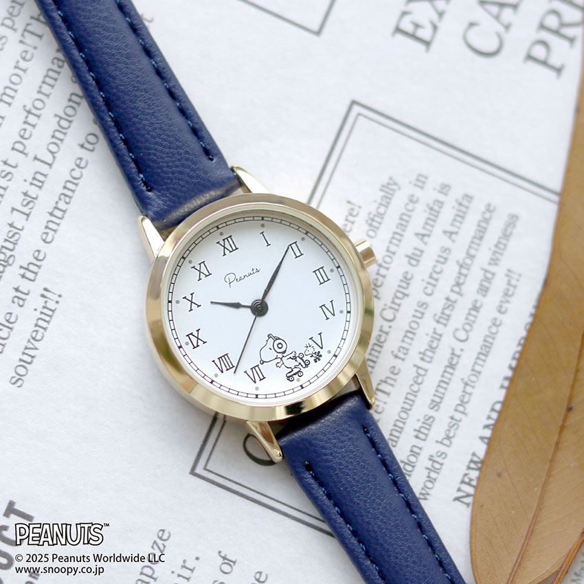 腕時計 レディース 革ベルト スヌーピー クラシック レトロデザイン かわいい 仕事 通勤 通学 見やすい 大人 キッズ PEANUTS フィールドワーク パッケージ入り | field work | 03