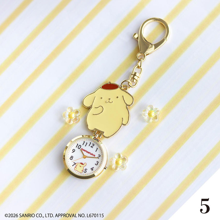 時計 懐中時計 レディース キッズ サンリオ キティ シナモロール クロミ マイメロディ ポムポムプリン ポチャッコ ハンギョドン キーチェーン かわいい 一年保証 | field work | 11