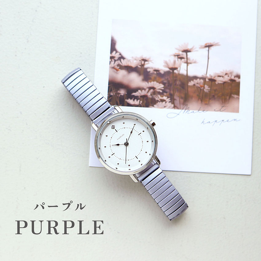 腕時計 レディース ルース 着脱簡単 ジャバラウォッチ 柔らかい 仕事 通勤 通学 かわいい 見やすい 人気 20代 30代 お手頃 安い フィールドワーク 一年保証 | field work | 02