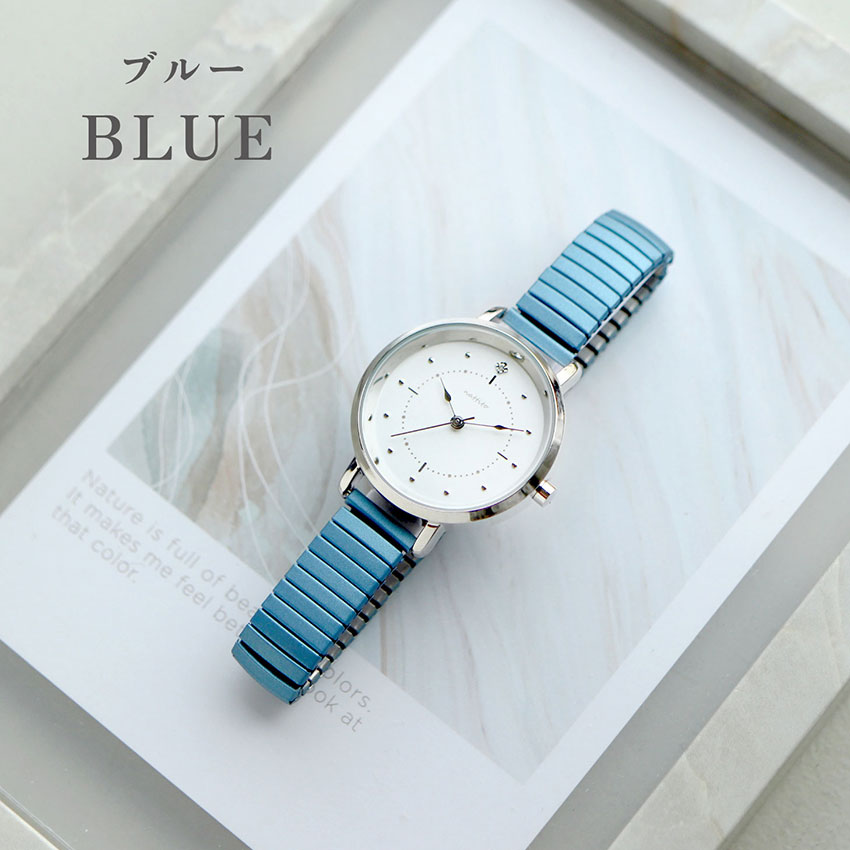 腕時計 レディース ルース 着脱簡単 ジャバラウォッチ 柔らかい 仕事 通勤 通学 かわいい 見やすい 人気 20代 30代 お手頃 安い フィールドワーク 一年保証 | field work | 04