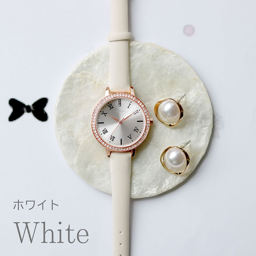 時計 レディース 革ベルト ジェリーナ かわいい キラキラ ジュエリー