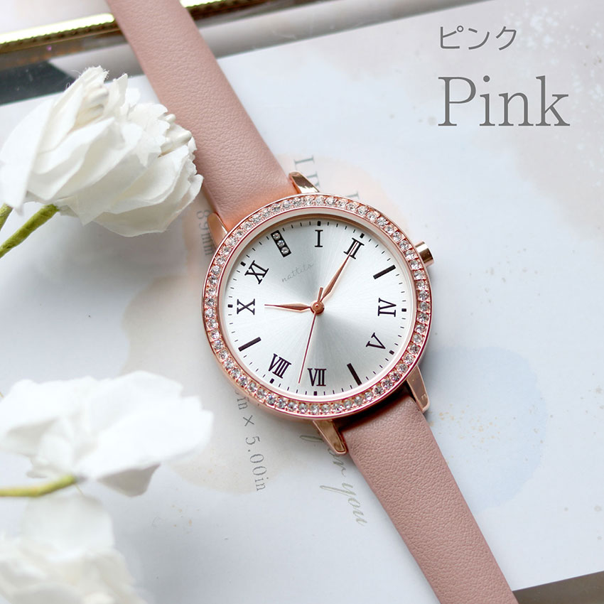 時計 レディース 革ベルト ジェリーナ かわいい キラキラ ジュエリー