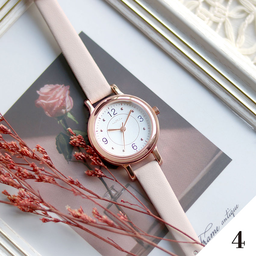 腕時計 レディース ウルガス 高級感 5気圧防水 防汗ベルト 仕事用 ビジネス 小さめ 革ベルト プレゼント 高品質 可愛い 見やすい フィールドワーク | field work | 04