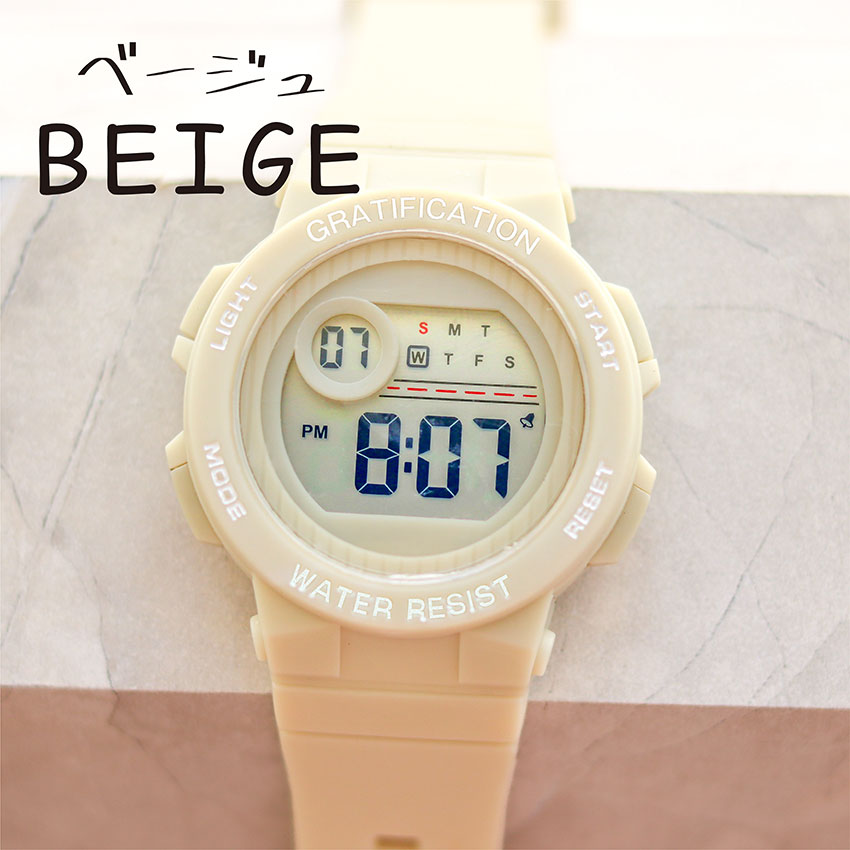 腕時計 レディース デジタル デイン メンズ ユニセックス 3気圧防水 日常生活防水 カジュアル アウトドア キャンプ 登山 アラーム カレンダー フィールドワーク | field work | 02