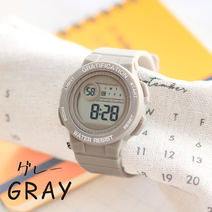 腕時計 レディース デジタル デイン メンズ ユニセックス 3気圧防水 日常生活防水 カジュアル アウトドア キャンプ 登山 アラーム カレンダー フィールドワーク | field work | 03