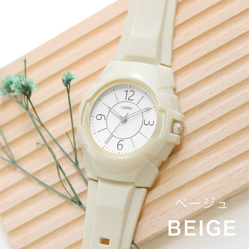 腕時計 レディース PVCベルト イヤーズ 防水 3気圧防水 シンプル  ニュアンスカラー ハイキング 登山 キャンプ アウトドア 10代 20代 30代 フィールドワーク | field work | 02