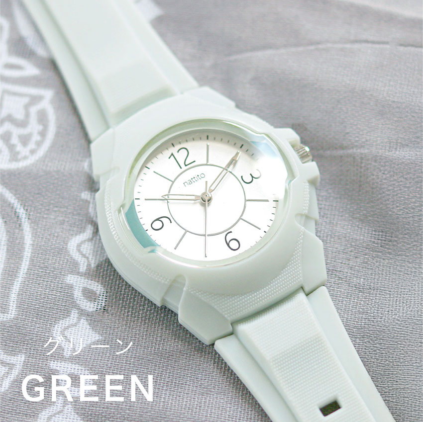 腕時計 レディース PVCベルト イヤーズ 防水 3気圧防水 シンプル  ニュアンスカラー ハイキング 登山 キャンプ アウトドア 10代 20代 30代 フィールドワーク | field work | 03