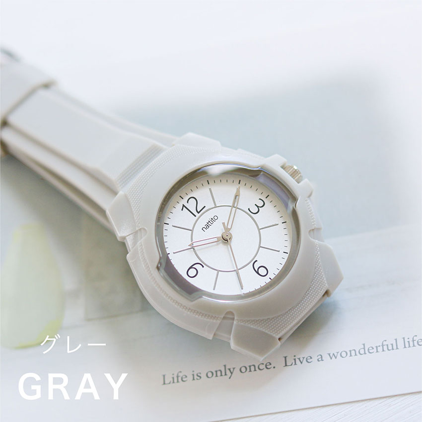 腕時計 レディース PVCベルト イヤーズ 防水 3気圧防水 シンプル  ニュアンスカラー ハイキング 登山 キャンプ アウトドア 10代 20代 30代 フィールドワーク | field work | 04