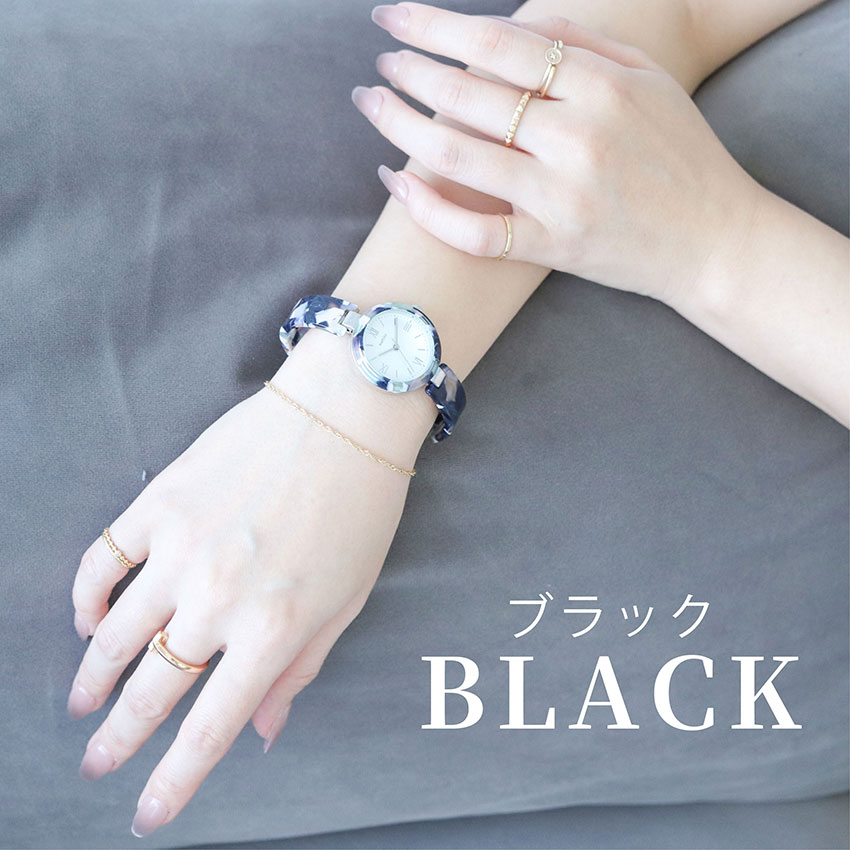 腕時計 レディース バングル ジュレ べっ甲 鼈甲 アセテート 高見え