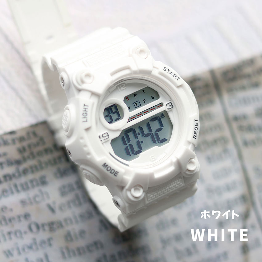 腕時計 レディース デジタル ピピデジ メンズ ユニセ 3気圧防水 日常生活防水 カジュアル アウトドア アラーム カレンダー プレゼントフィールドワーク 一年保証 | field work | 01