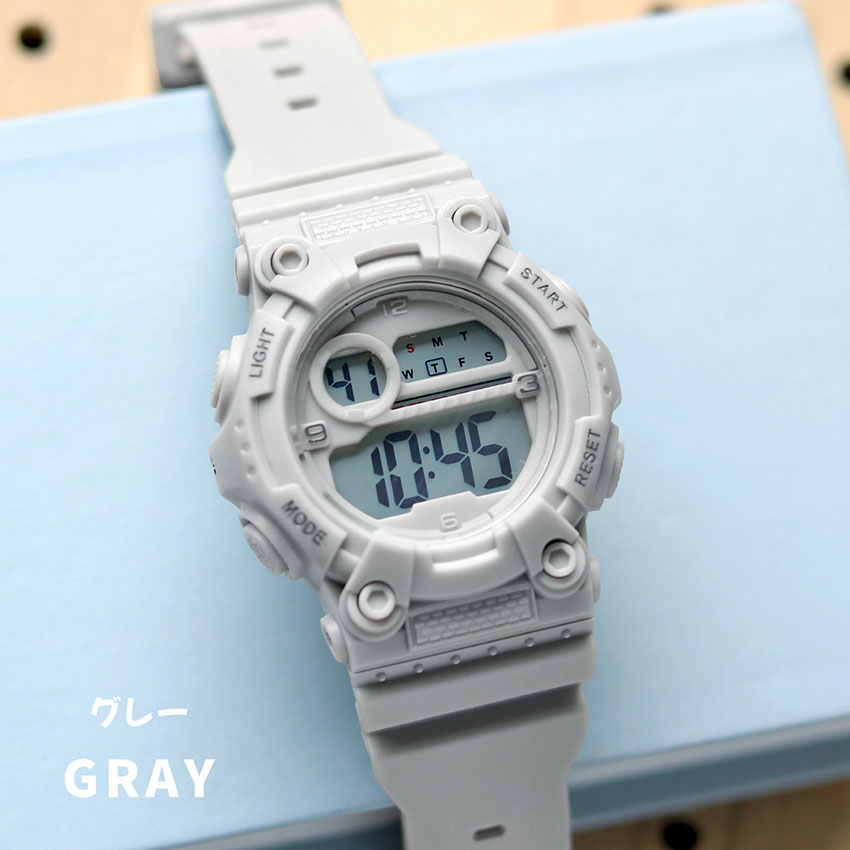 腕時計 レディース デジタル ピピデジ メンズ ユニセ 3気圧防水 日常生活防水 カジュアル アウトドア アラーム カレンダー プレゼントフィールドワーク 一年保証 | field work | 02