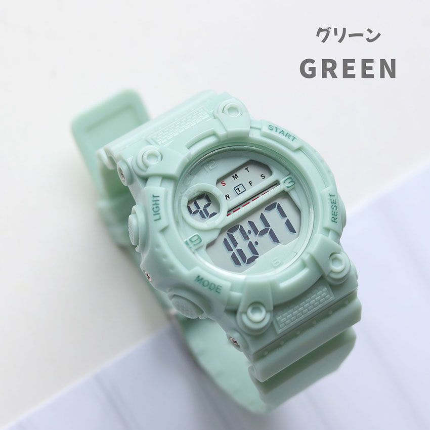 腕時計 レディース デジタル ピピデジ メンズ ユニセ 3気圧防水 日常生活防水 カジュアル アウトドア アラーム カレンダー プレゼントフィールドワーク 一年保証 | field work | 03