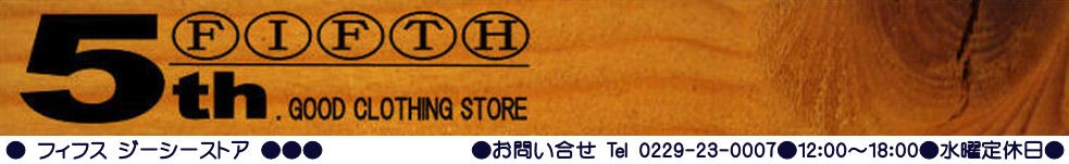 FIFTH-G.C.Store ヘッダー画像