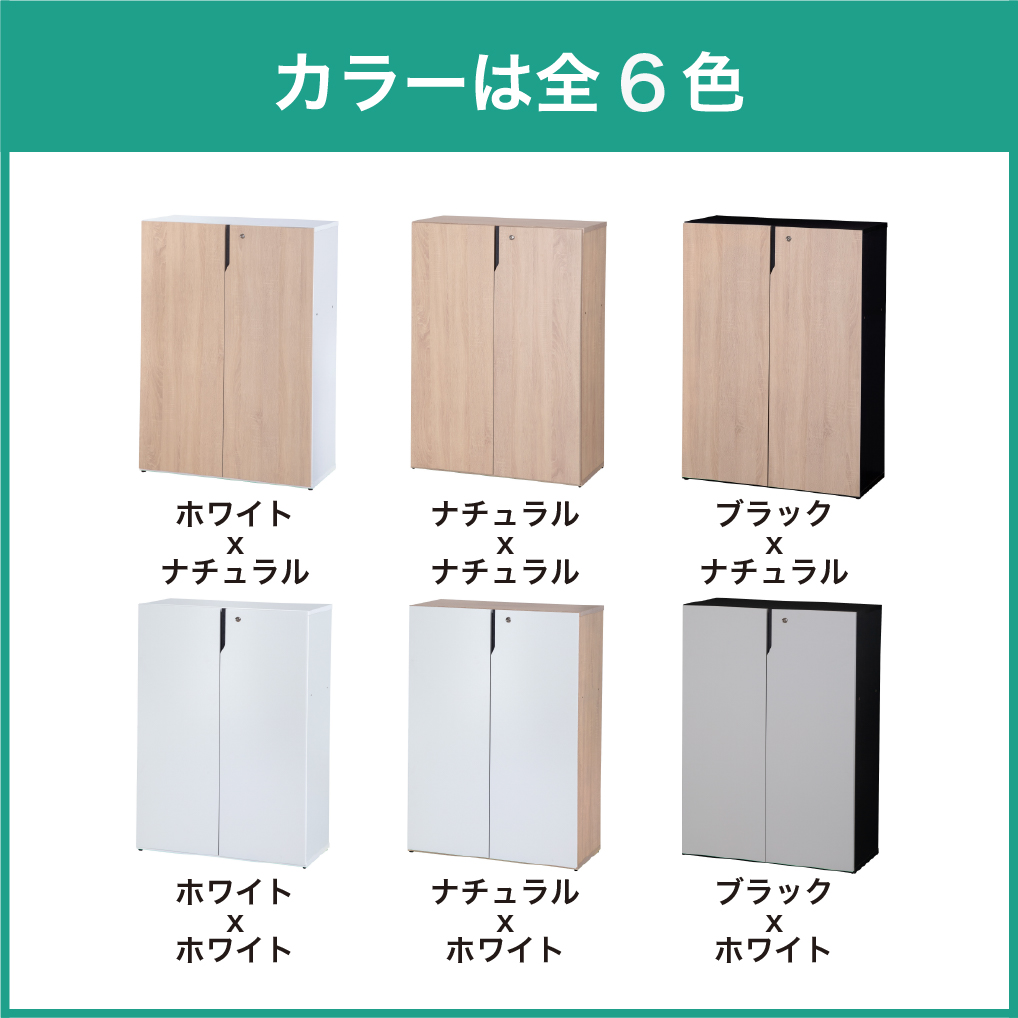 扉付木製書庫