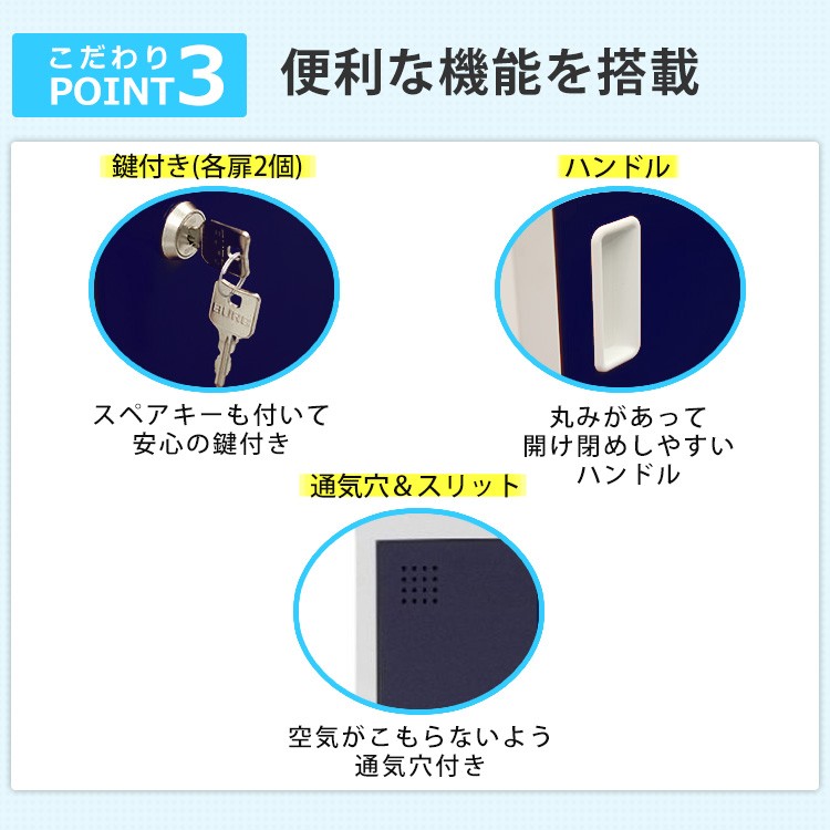 スリムロッカー 4人用L字 オフィス 更衣室 鍵付き 完成品 おしゃれ 1列