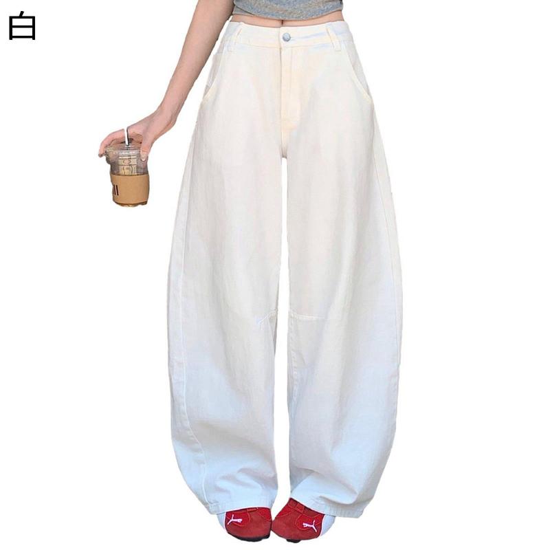 デニムパンツ ホワイト メンズ レディース ブーツカット 白ジーンズ