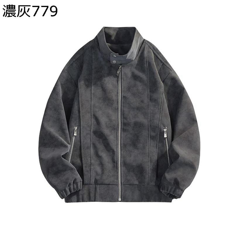 レザージャケット フェイクスエードジャケット メンズ バイク