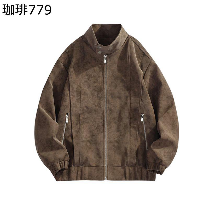 レザージャケット フェイクスエードジャケット メンズ バイク