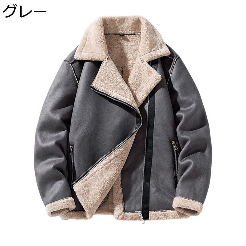 フェイクレザージャケット B-3 フェイクムートンジャケット メンズ