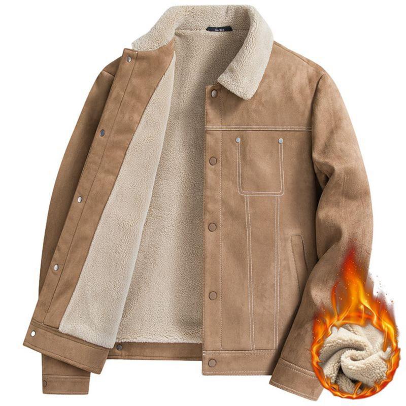 ムートンコート 革ジャン メンズ 裏ボア 革ジャケット アウター ポタン