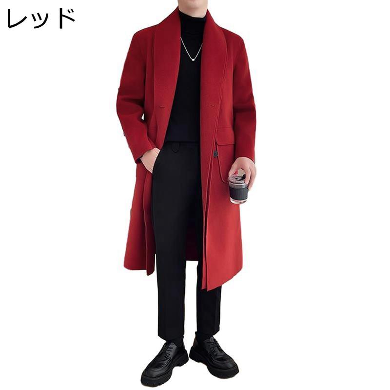 ラシャコート ロングコート メンズ アウター ビジネスコート トレンチ