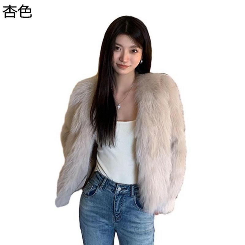 レディース ボアコート フェイクファージャケット ショート丈 厚手 
