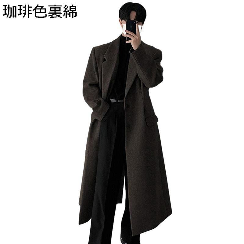 ロングコート メンズ チェスターコート ウール ビジネス 裏綿 秋冬
