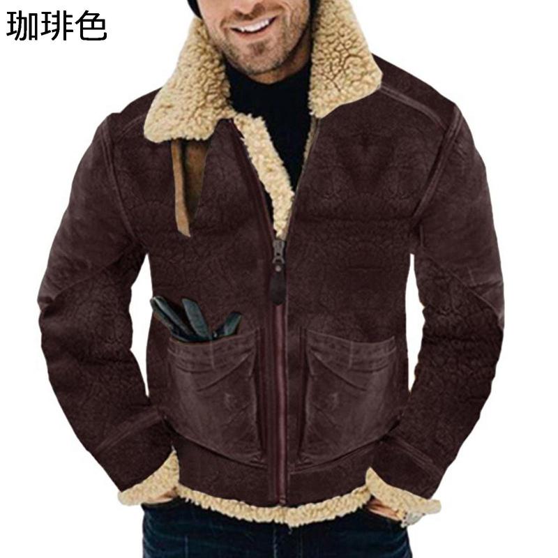 ボアジャケット メンズ ムートンコート スエード B-3フライト