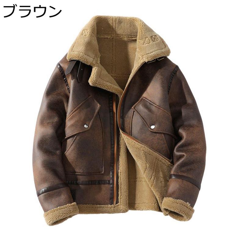 レザージャケット ムートンジャケット メンズ ムートン B3 ジャケット