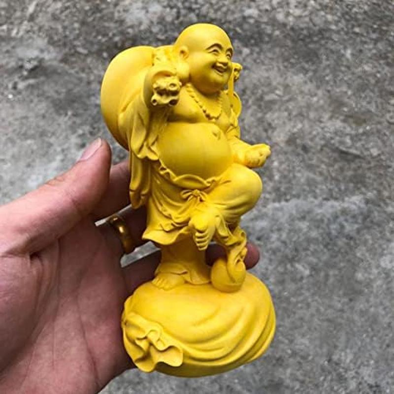 仏像 布袋様 木彫り 木製彫刻 七福神 布袋 様 布袋さま置物 風水 開運