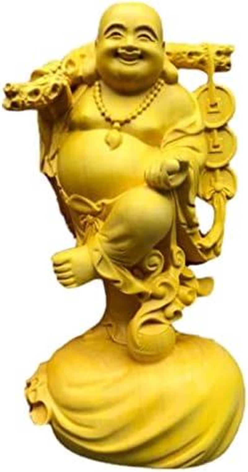 仏像 布袋様 木彫り 木製彫刻 七福神 布袋 様 布袋さま置物 風水 開運