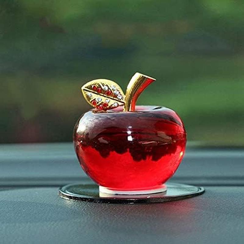 クリスマスクリスタルりんごガラス工芸品家の装飾カー
