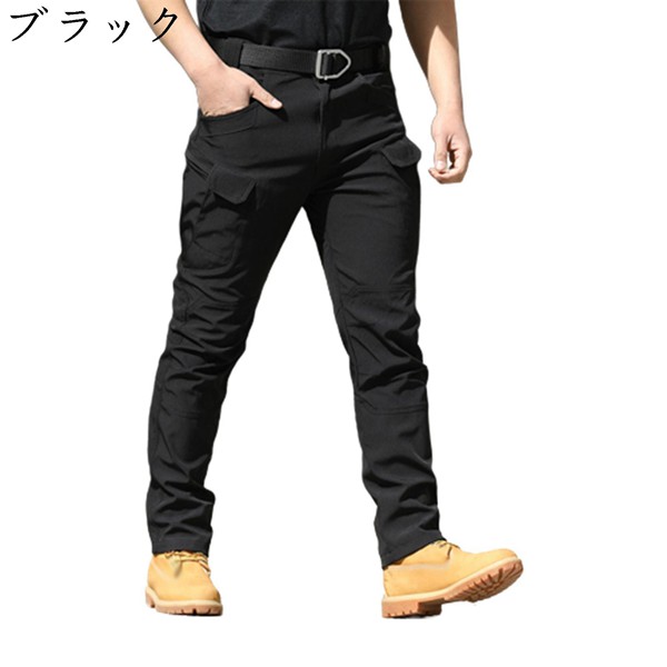 アウトドア メンズ タクティカルパンツ マルチポケット ストレッチ