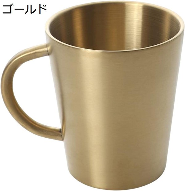 マグカップ ステンレス 男女兼用 二重構造 300ml 5点セット 軽量 断熱 ティーカップ 保冷 保温 真空構造 おしゃれ コップ マグ_11