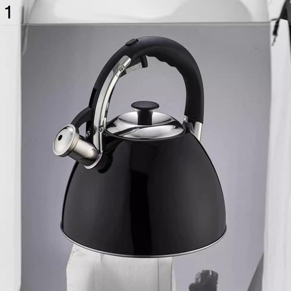 ケトル ステンレス 笛吹きケトル 3L 広口 湯沸かし やかん 笛吹ケトル ホイッスルケトル ケットル キッチン雑貨 ガス火対応 大容量の画像