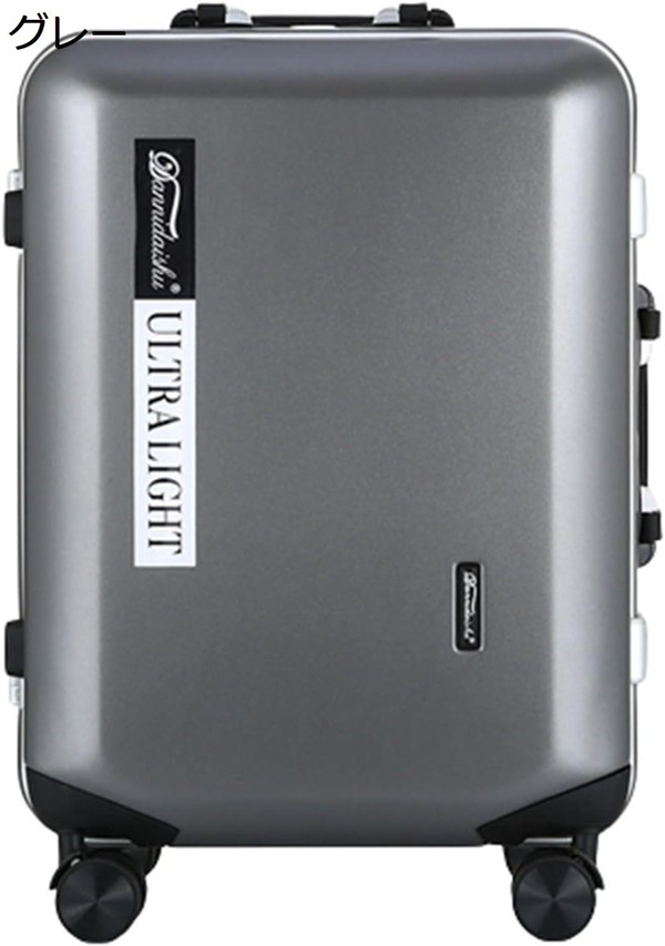 スーツケース キャリーケース 60L キャリーバッグ アルミフレーム 超軽量 大型 耐衝撃 静音 ダブルキャスター 360度回転 旅行の画像