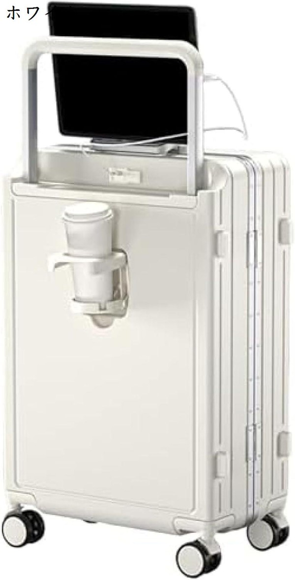 スーツケース ワイドハンドル キャリーケース TSAロック カップ