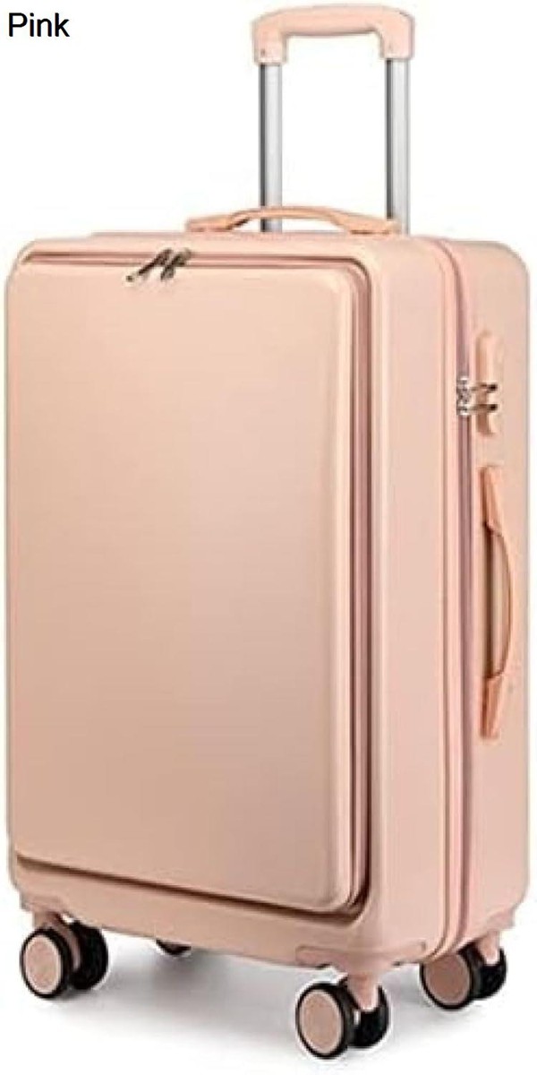 スーツケース キャリーバッグ キャリーケース フロントオープン型 コロコロバック 国内旅行 suitcase 機内持込1〜3泊 超軽量の画像